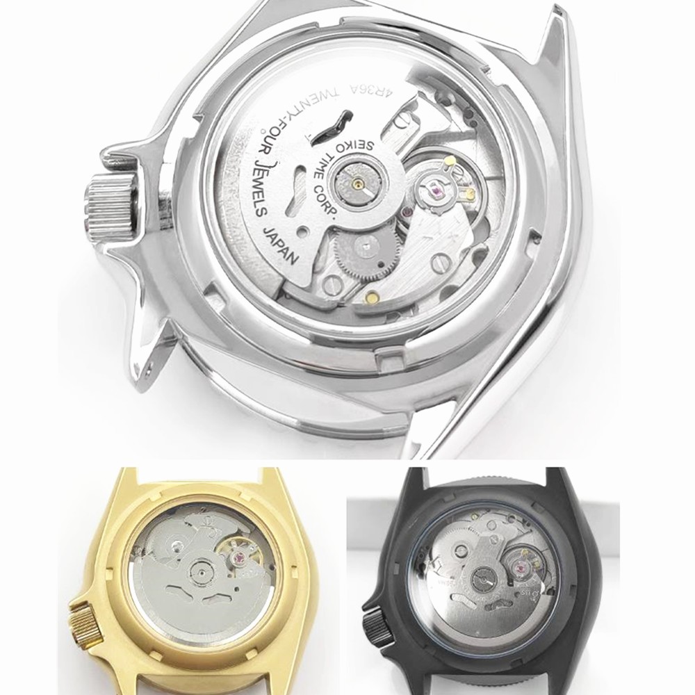 33mm Transparent Sapphire Glass Case Back Cover For Seiko SKX007 SKX009 SKX173′