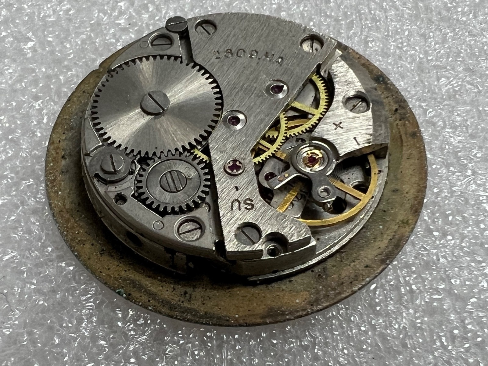 Watch movement USSR Raketa Cal.2609.НА plus Dial.For parts.
