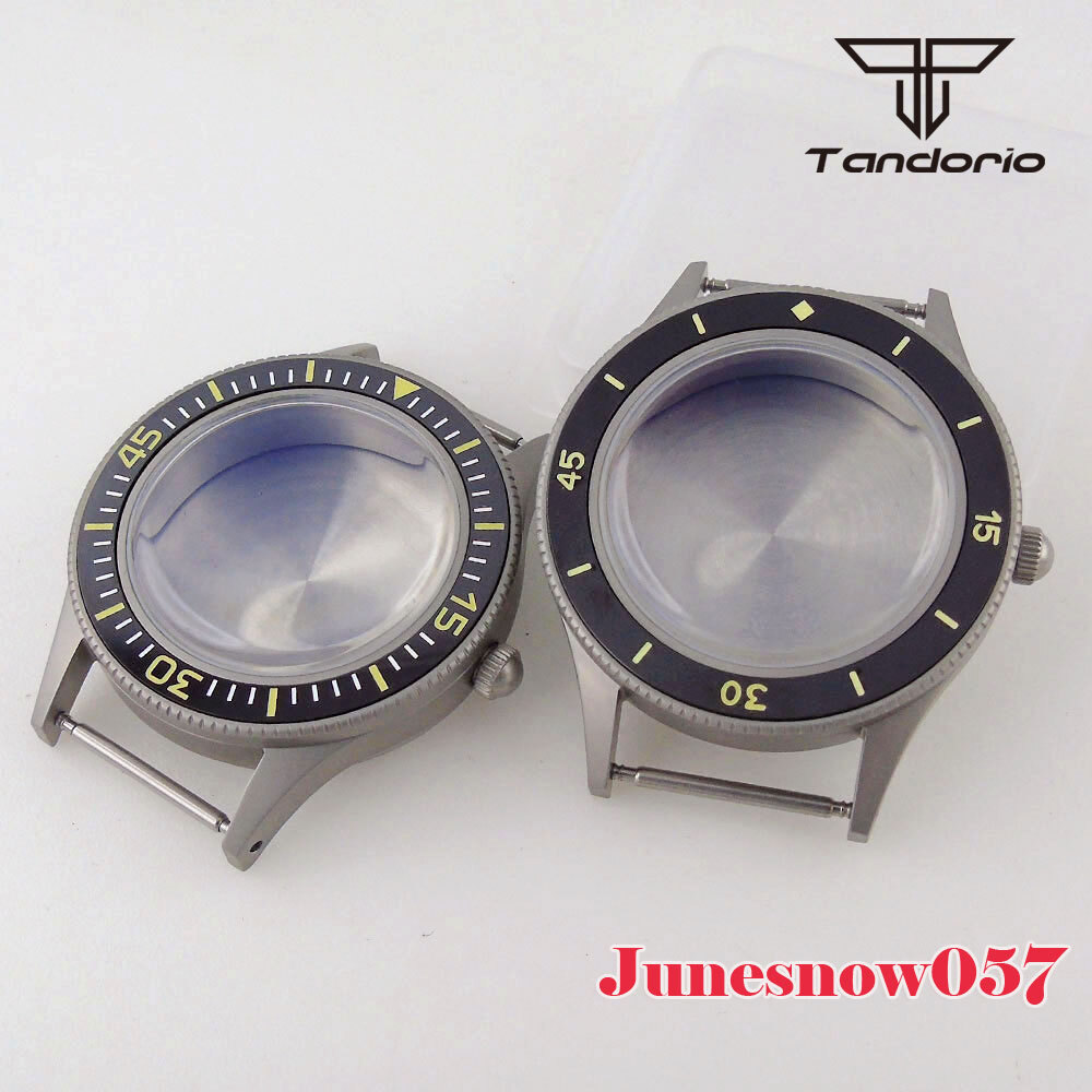 Stainless Steel Brushed 40MM Watch Case Super Lume Bezel Fit NH35A NH36A ETA2824
