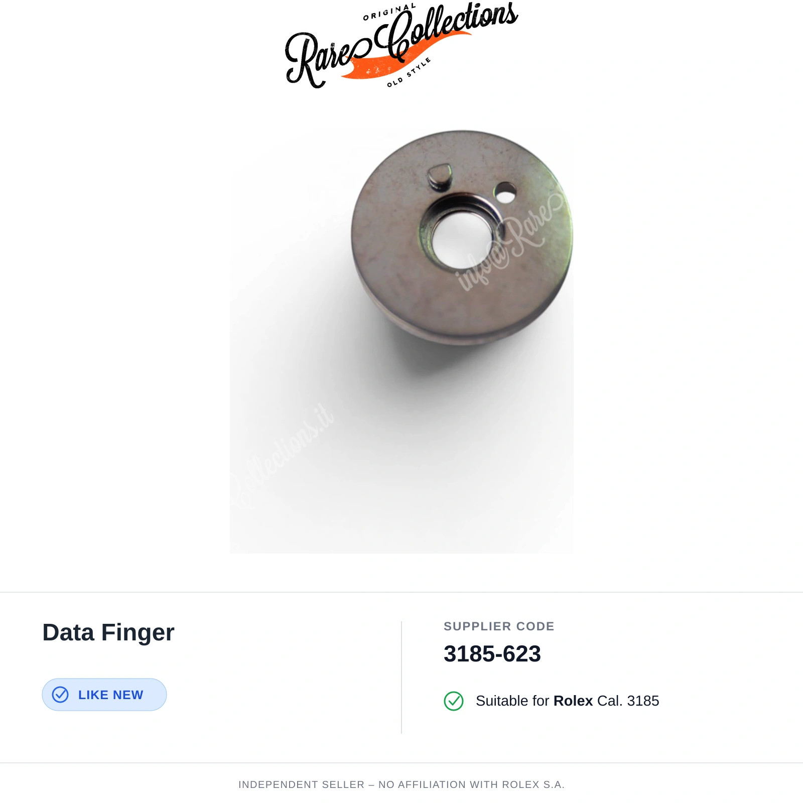 Data Finger for Rolex (cod. 3185-623) — Excellent Condition