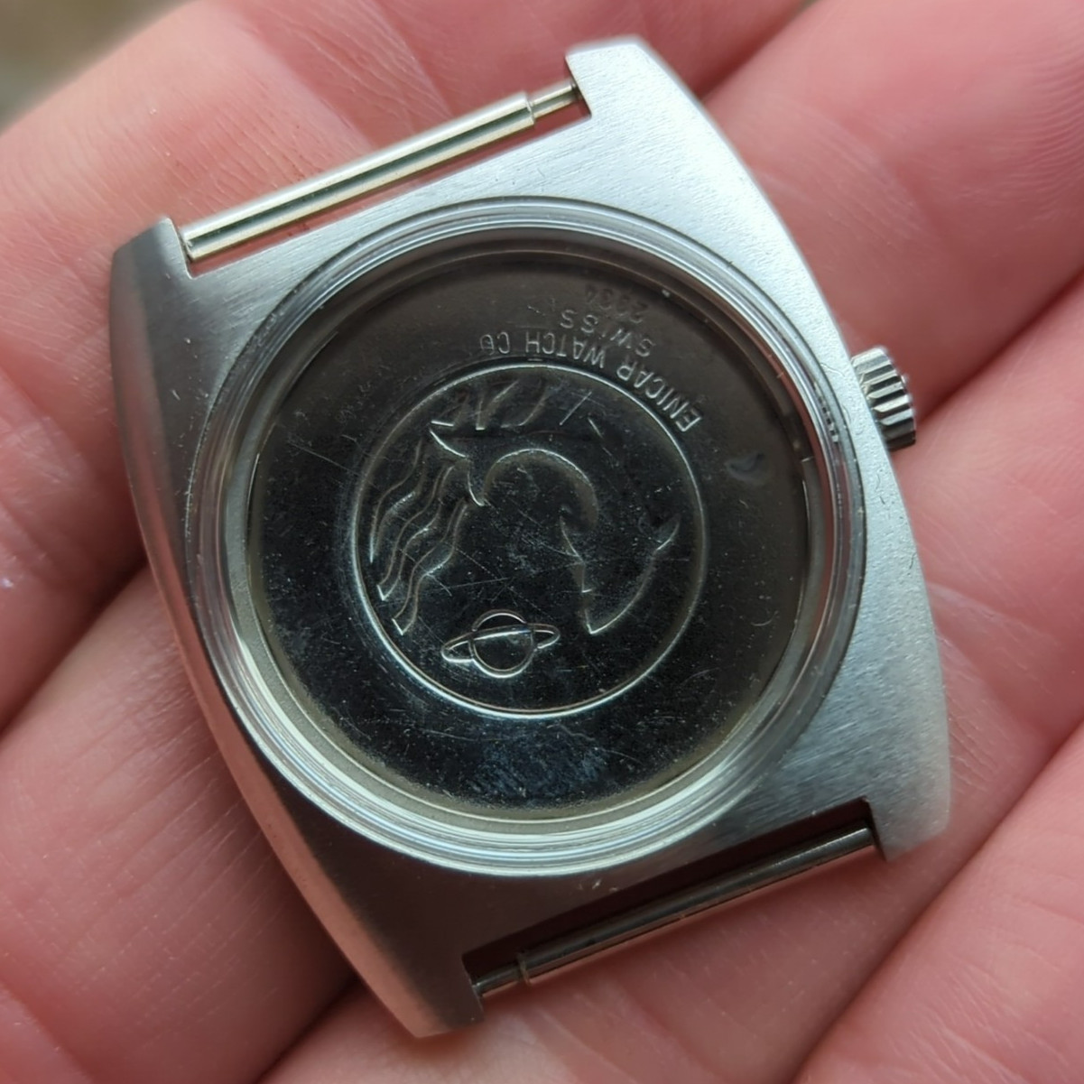 Enicar Mens Watch Case 140-21-05 for AR 1141 Movement With Signed Crown (WD)