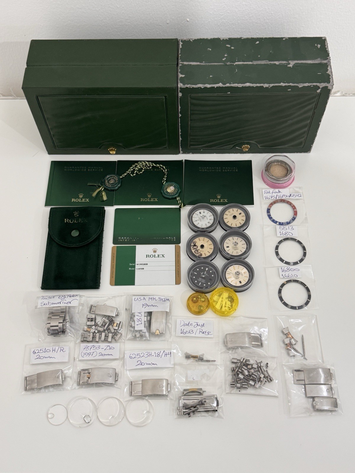 Lots Of Rolex Parts & Accessories Submariner, GMT, Datejust, Date, Original