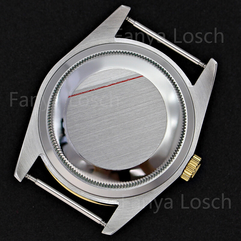 Polished 36mm/40mm Fluted Bezel Watch Case Sapphire Glass For Seiko NH36 NH35