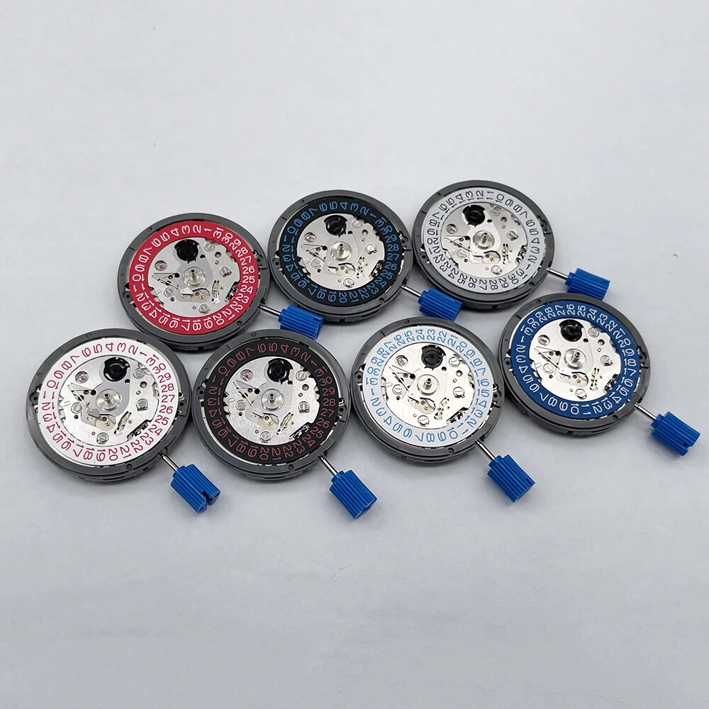 Genuine Mechanical Movement Modified Mechanism Black/Blue/Vintage-Silver Disc