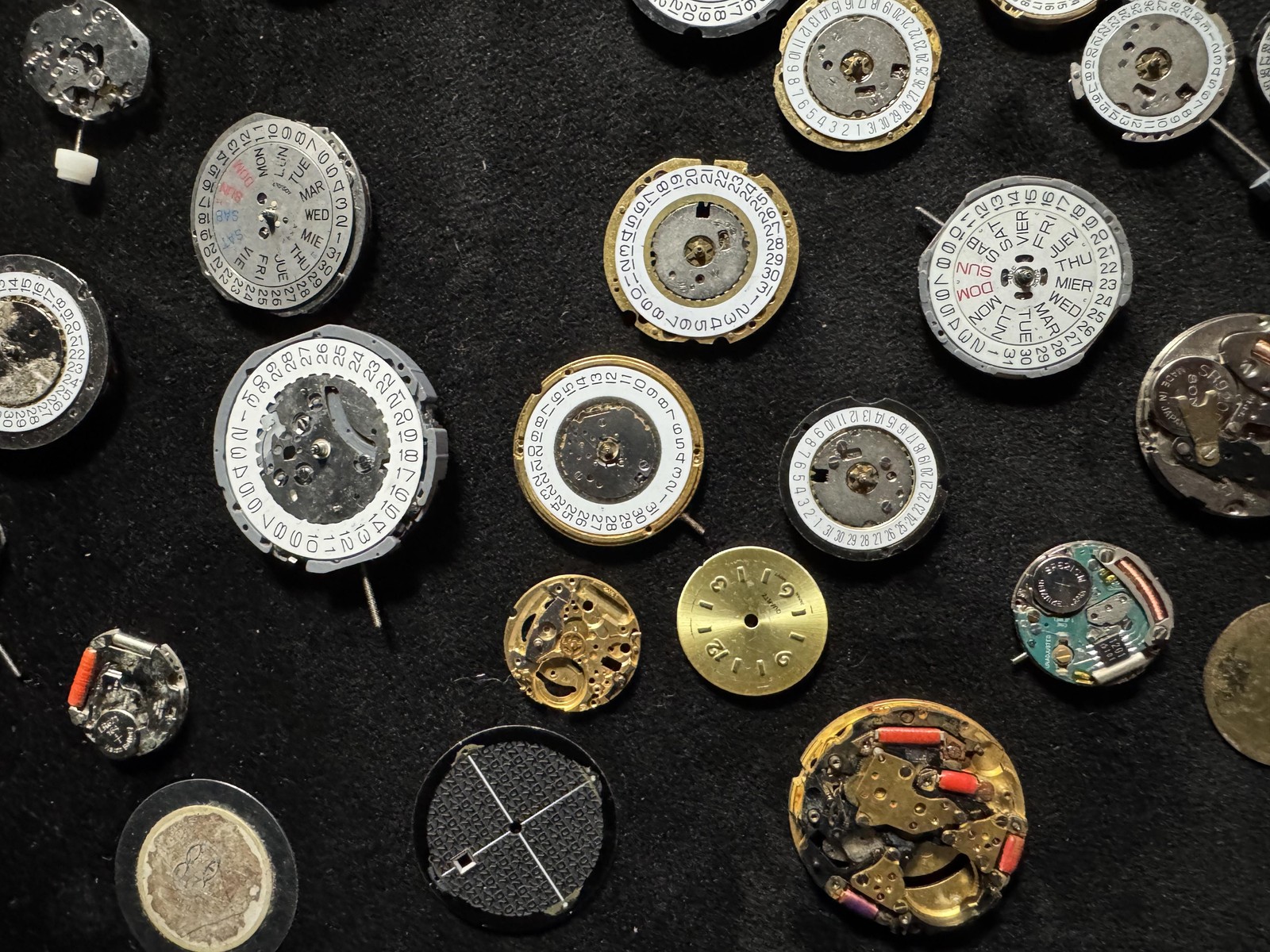 Large Lot Watch Movement Parts Quartz Mechanical For Repair Craft Steampunk