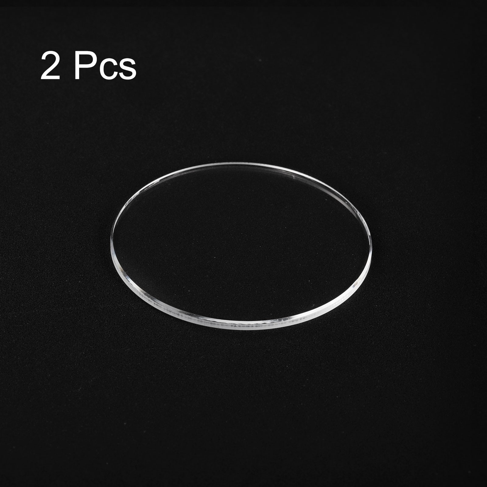 2pcs Watch Crystal Glass Lens 29.5mm x 1.0mm Beveled Edge Flat Glass Crystals