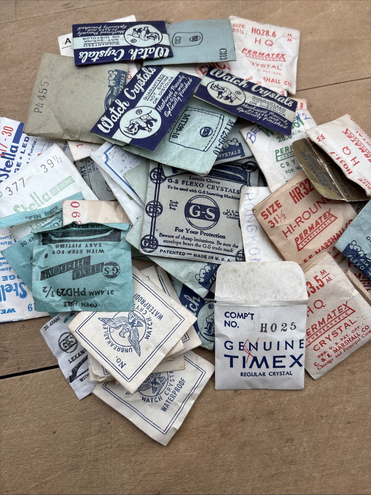 Watch Crystals/Domes Vintage New Old Stock Stella Flexo More