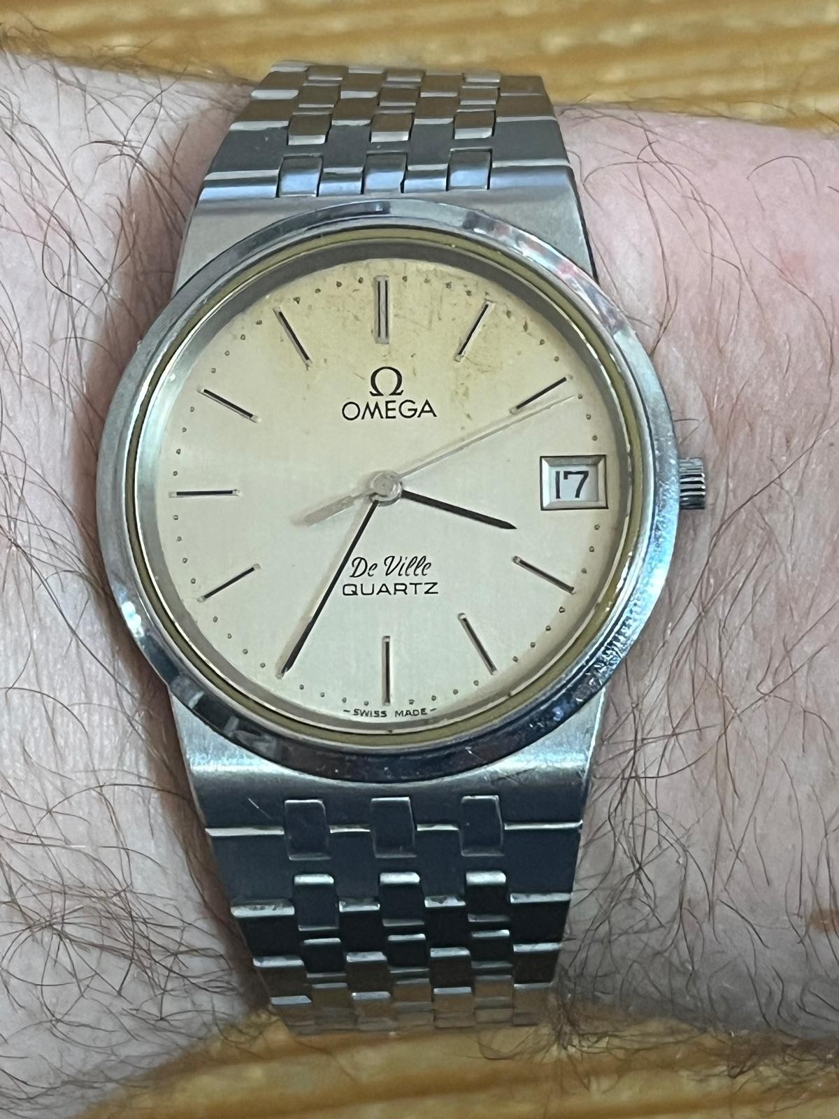 Vintage Omega De Ville, Spares/Repairs, Date, Original Bracelet/Clasp/Crown-1979