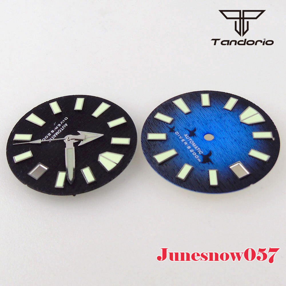 29mm White/Orange/Blue/Green/Black Men’s Watch Dial Lume Fit NH35A NH36A SKX SRP