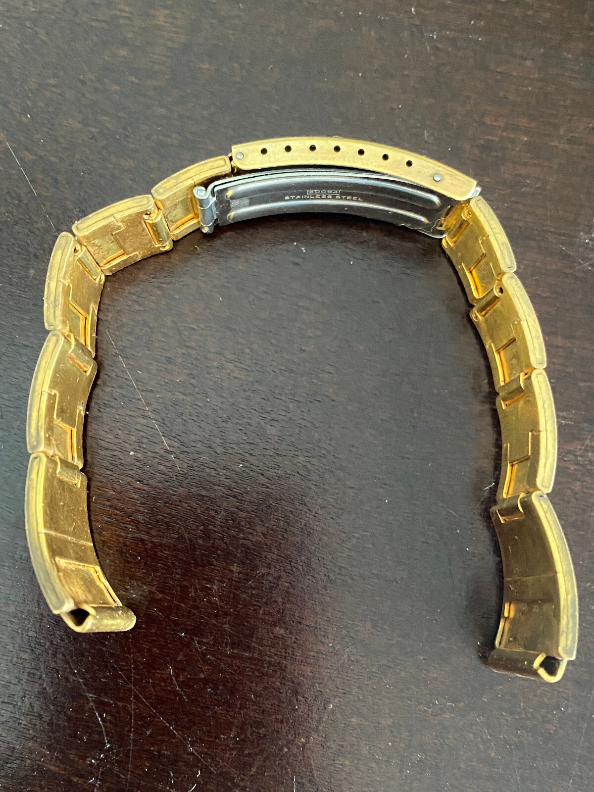 VINTAGE N.O.S. 22MM BULOVA WRIST WATCH BAND ONLY, REF. 60094, ADJUSTABLE