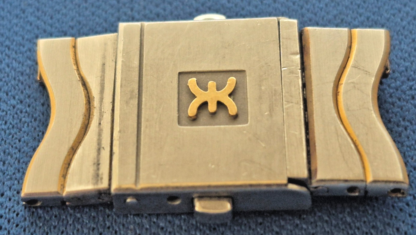 Ebel Sport Classic Wave Men Gold and Steel Watch Clasp Buckle For 15mm Band
