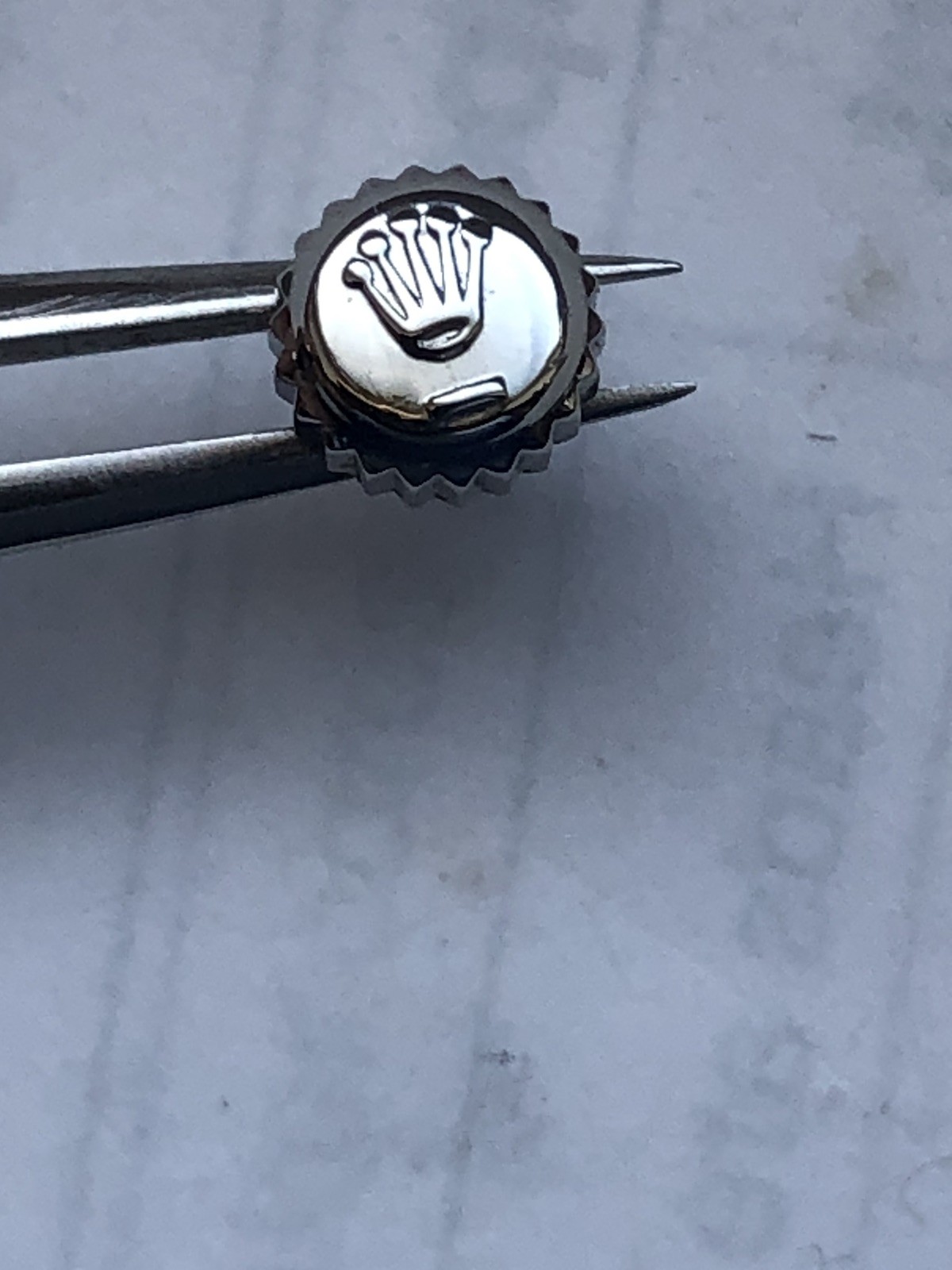 Genuine Rolex Datejust 2130 Steel Watch Crown.24-530-0 ref 67180,67194 Etc.