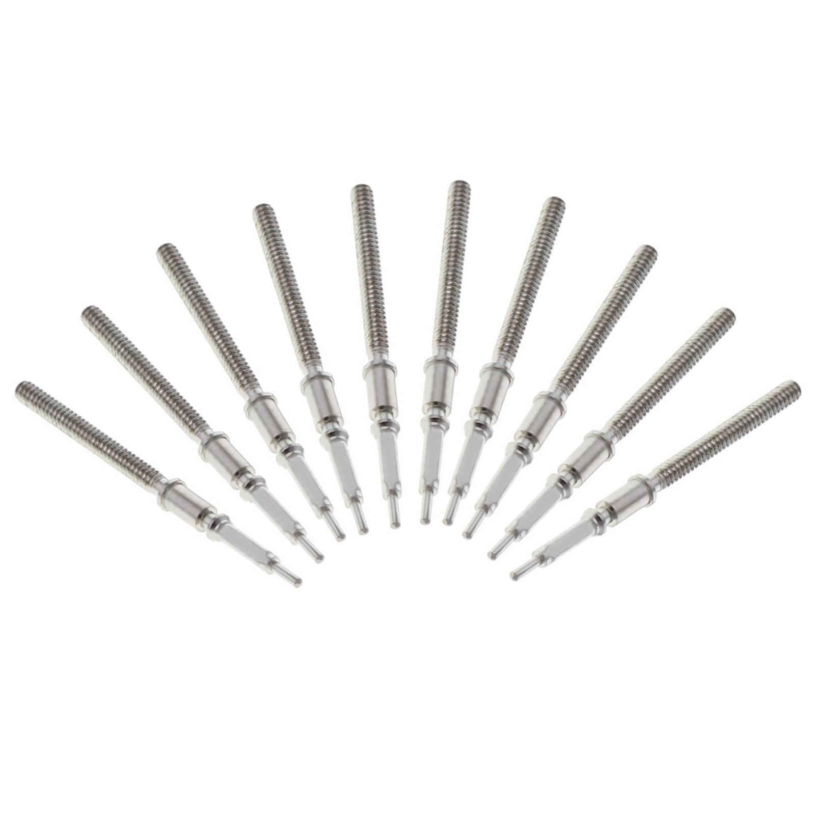 10 Pack Metal Watch Winding Stems For ETA 2824-2 2834-2 2836-2 Watch Movement b