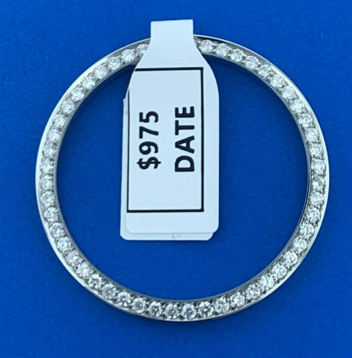 Custom Diamond Bezel 1.05 CT’. Set in Stainless Steel For Rolex Men’s 36MM Date