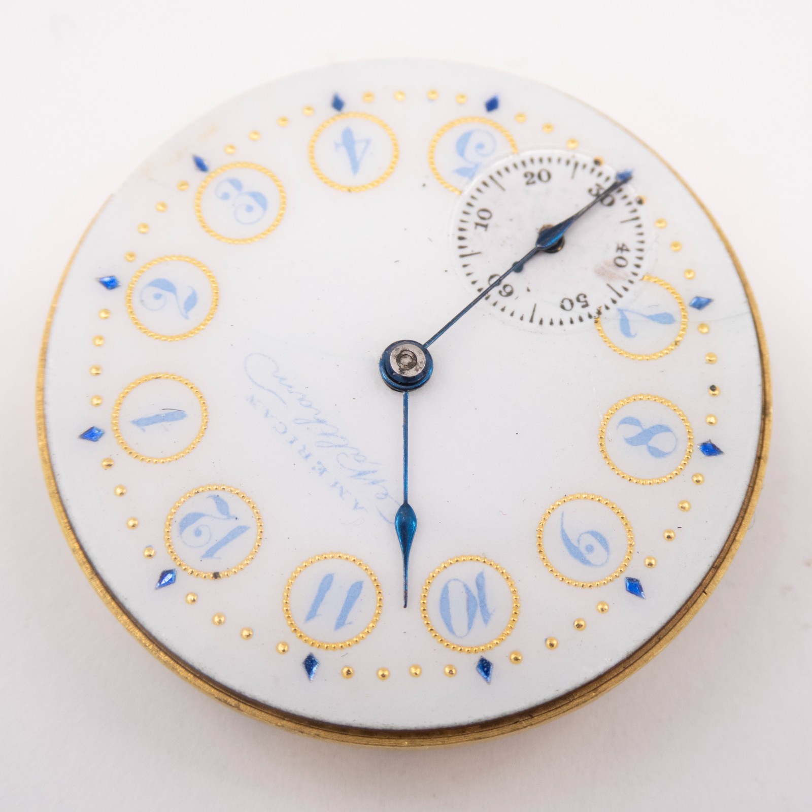 Waltham Grade No. 62 0-Size 11-Jewel Antique Pocket Watch Movement, Runs