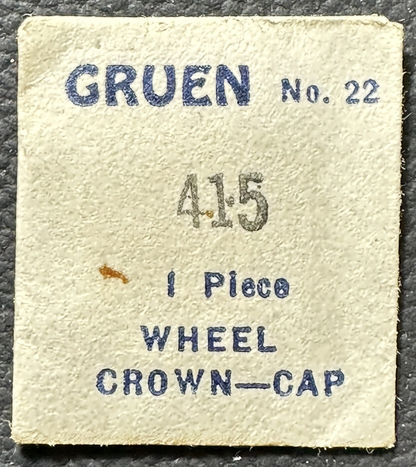 Gruen EB423 CAL 415 CROWN WHEEL CAP NOS GENUINE Watch Repair Part WP4