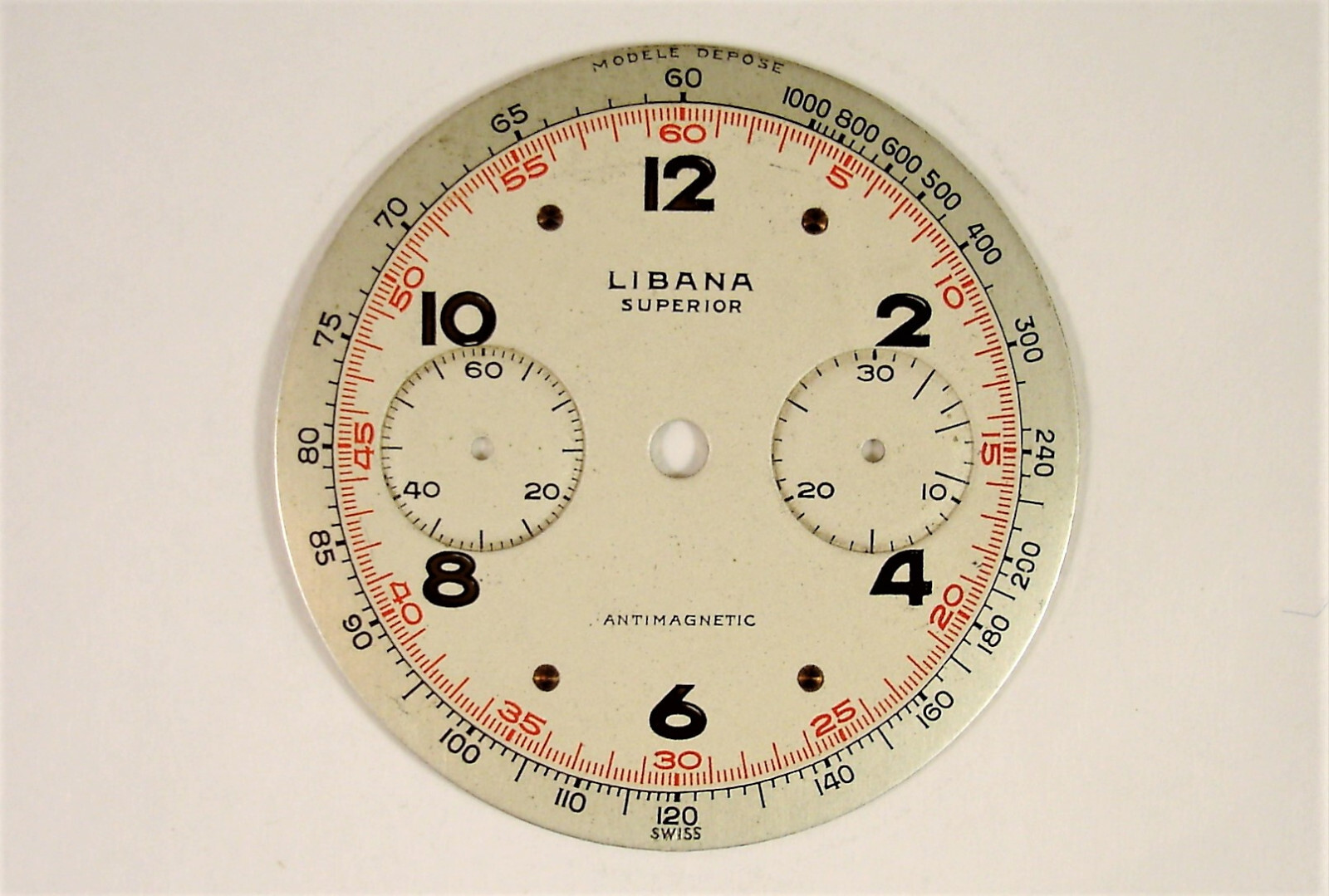 Lebanon Chrono 2 Counters Vintage Dial 32mm for Cal. Valjoux 23