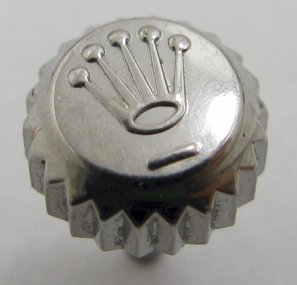 Rolex white gold Crown diameter 6 mm tap 10 / used