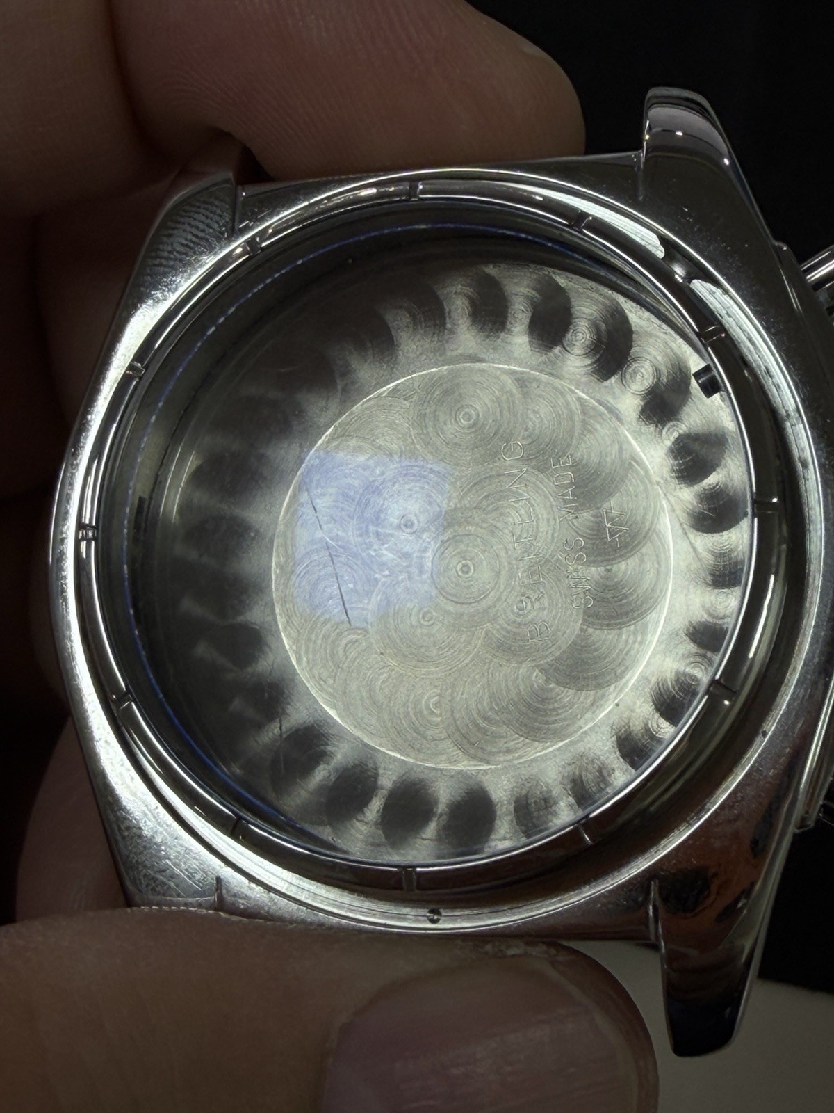 Breitling Chronomat Evolution A13356 Stainless Steel Case Crystal and Pushers