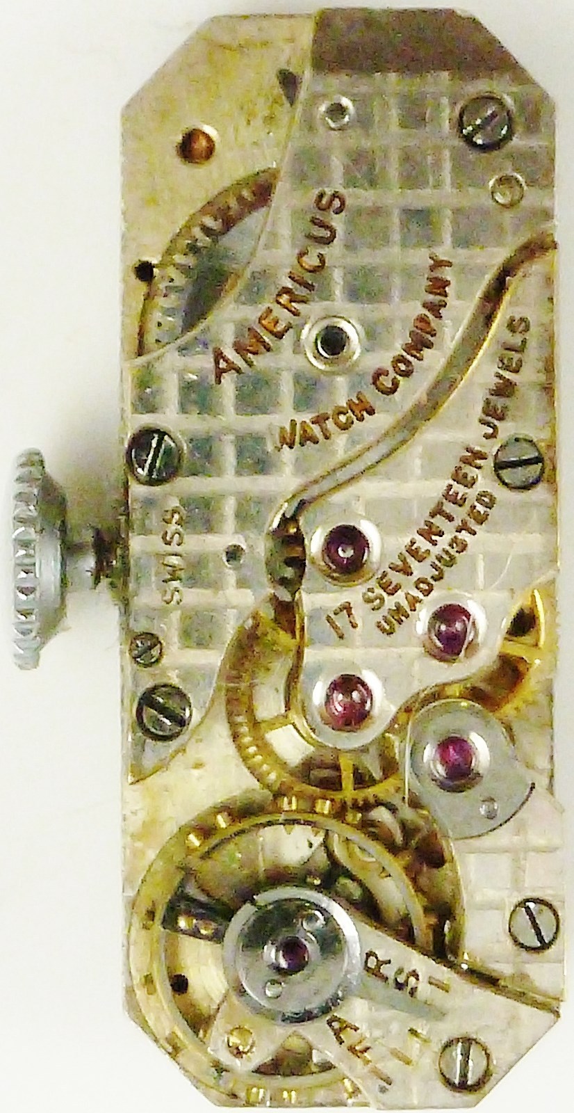 American Watch Co. Complete Running Wristwatch Movement – Spare Parts / Repair