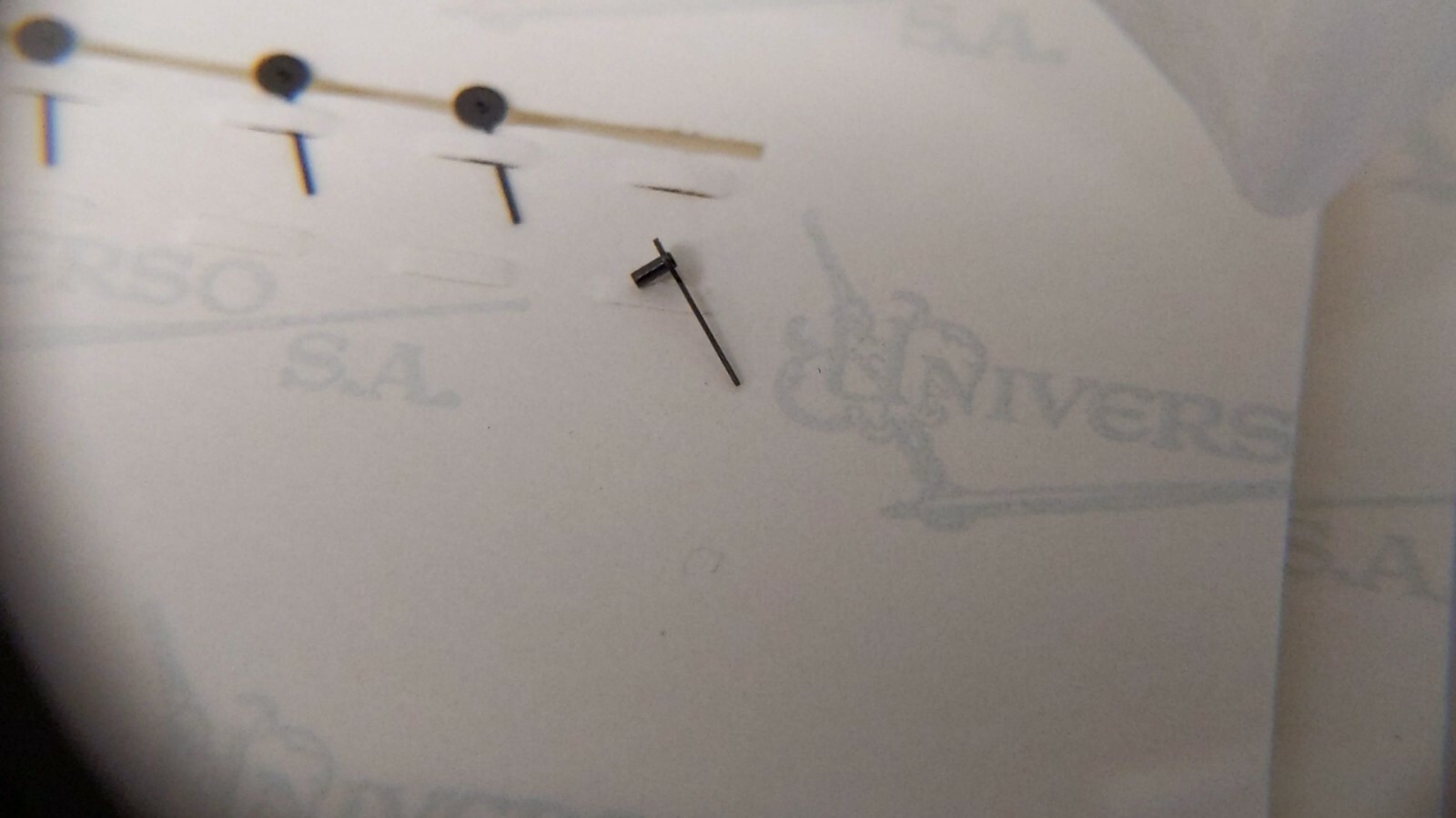 Universo Sub Dial BLACK HAND NOS for watch repair