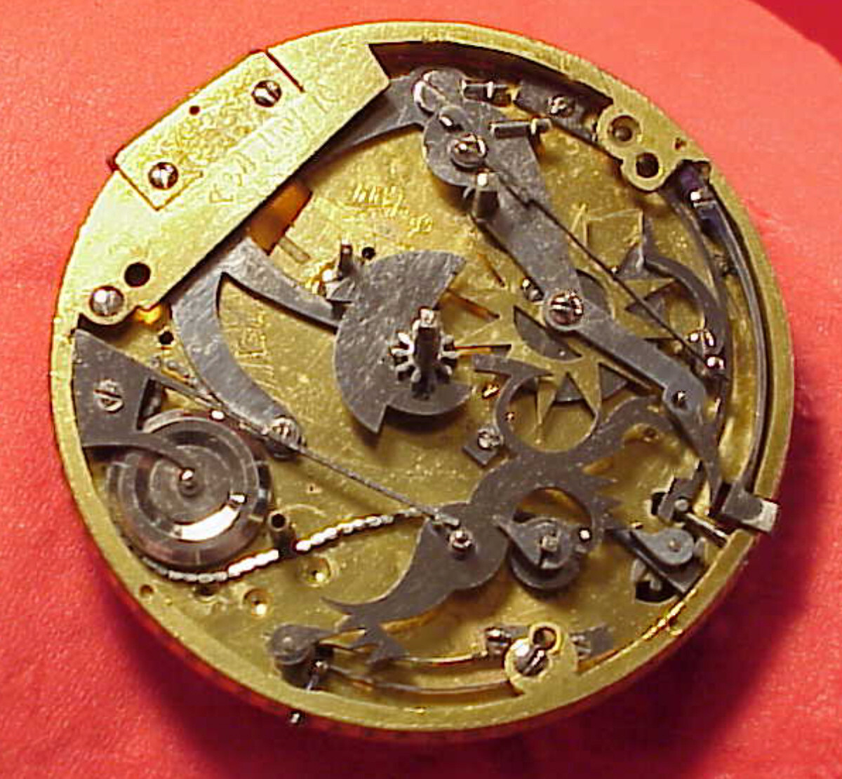 52mm IGNACE LICHTENSTERN WEIN REPEATER BELL STRIKE VERGE FUSEE POCKET WATCH MT