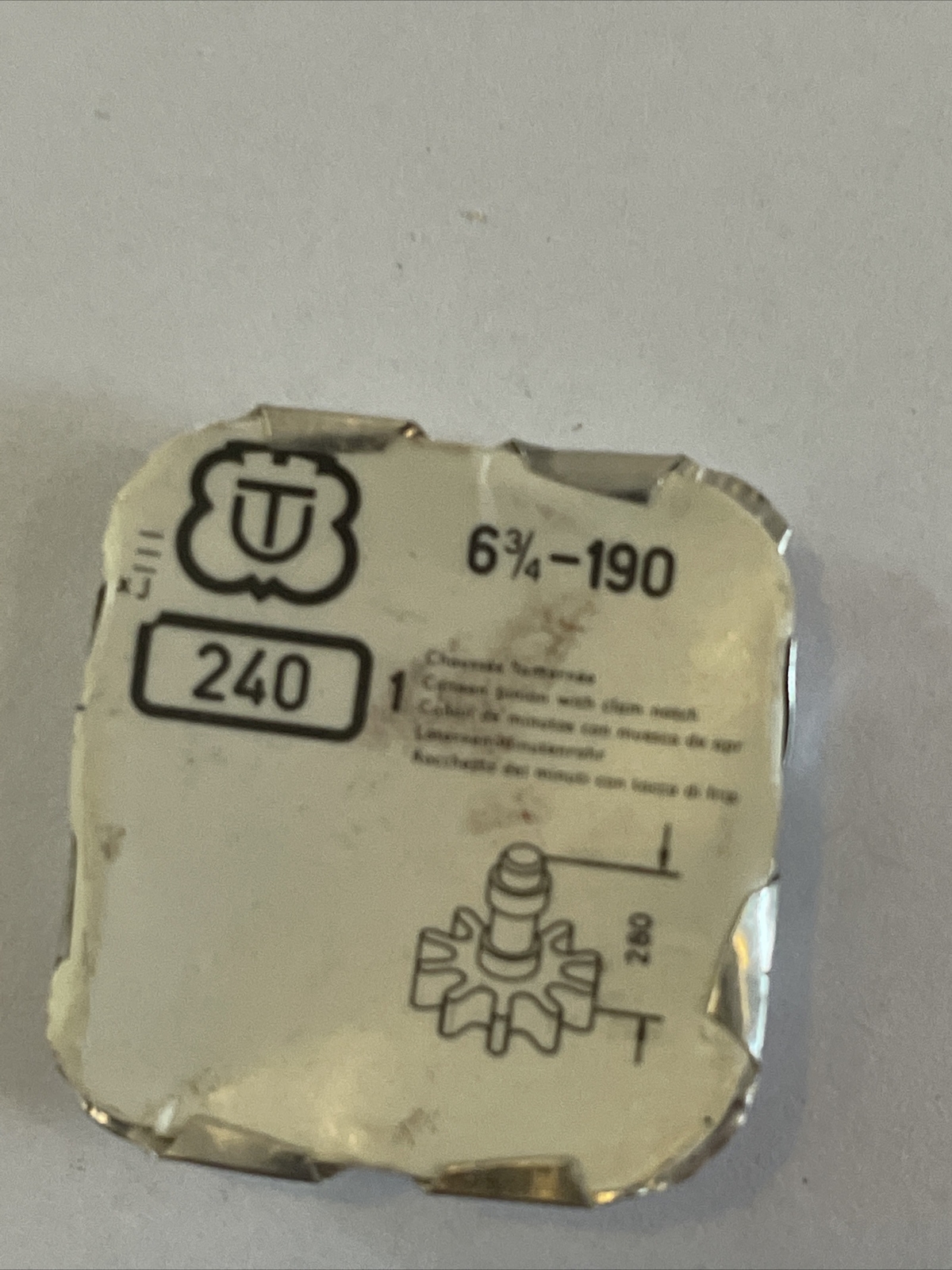 Unitas 190 Canon Pinion