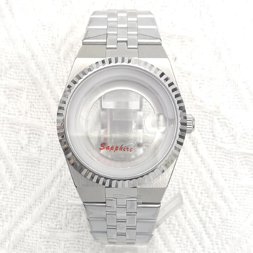 Rose Gold Land Dweller NH35 Mod Kit Style 39.5mm Case Sapphire Steel Watch Parts
