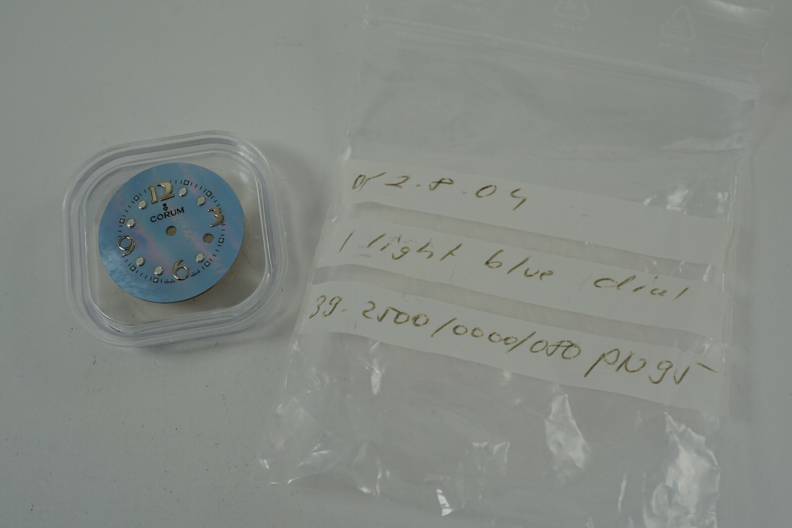 CORUM LADIES BUBBLE LIGHT BLUE MOTHER OF PEARL DIAL ONLY NEW OLD STOCK C. 2000’S