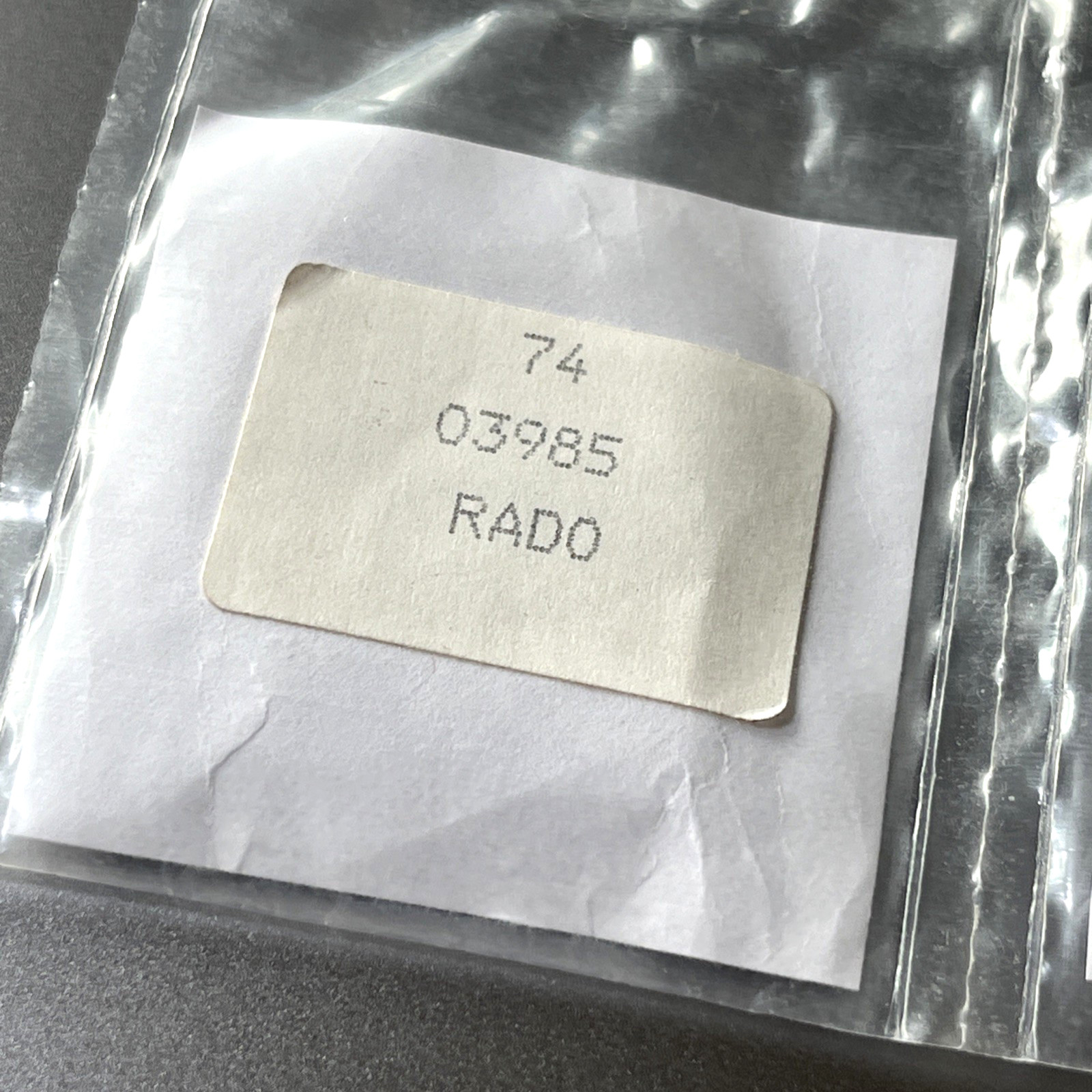RADO Watch Link 24 mm Black Ceramic Ref. 74 03985 3 Complete OEM SWISS
