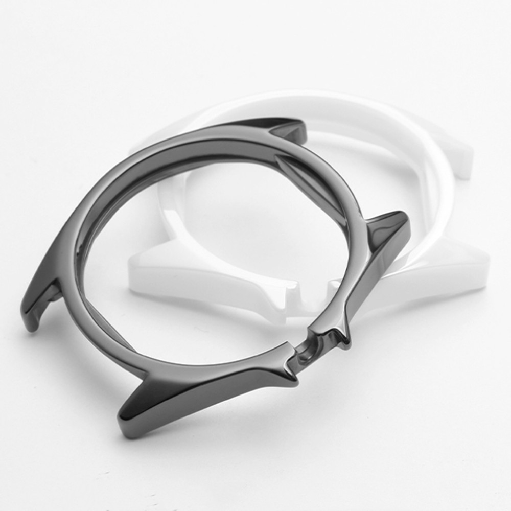 Black / White Ceramic Watch Case For J12 Replacement