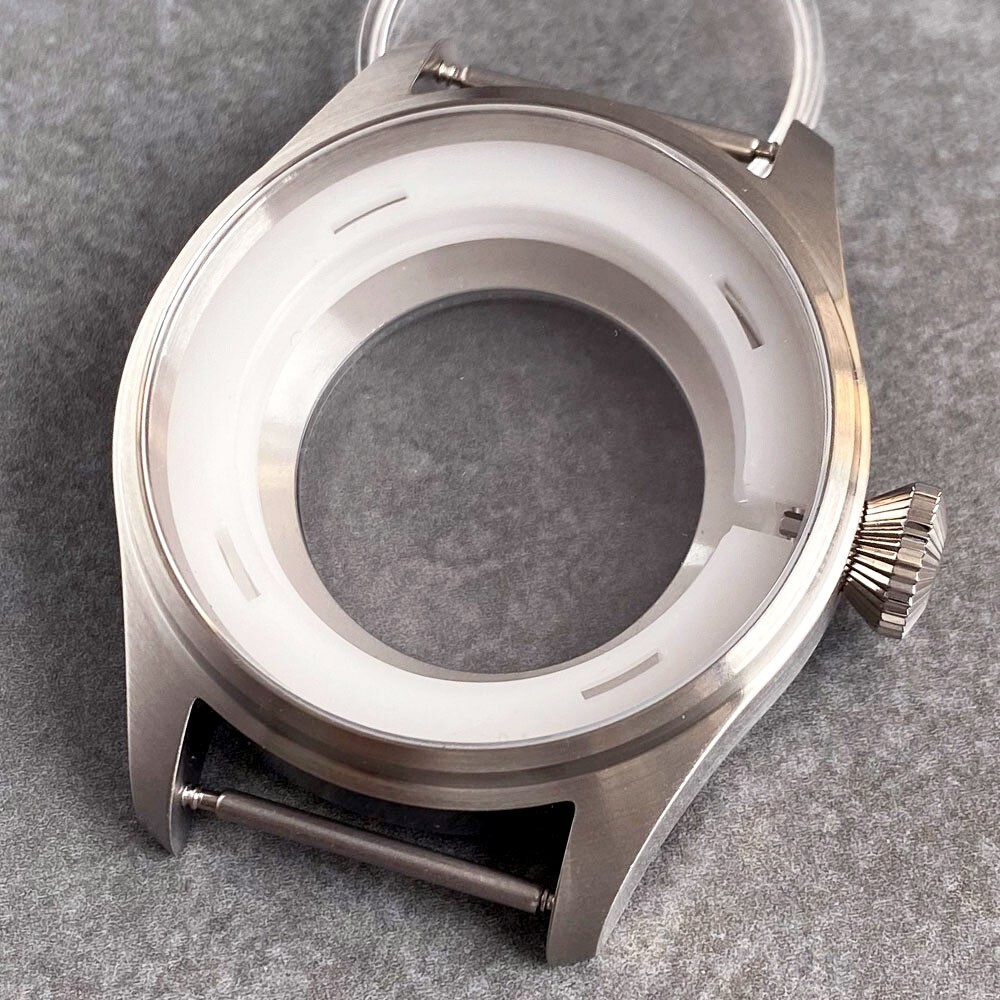 NH35 Pilot Automatic Men Watch Case 43mm for NH36 NH38 Sapphire 200M Waterproof