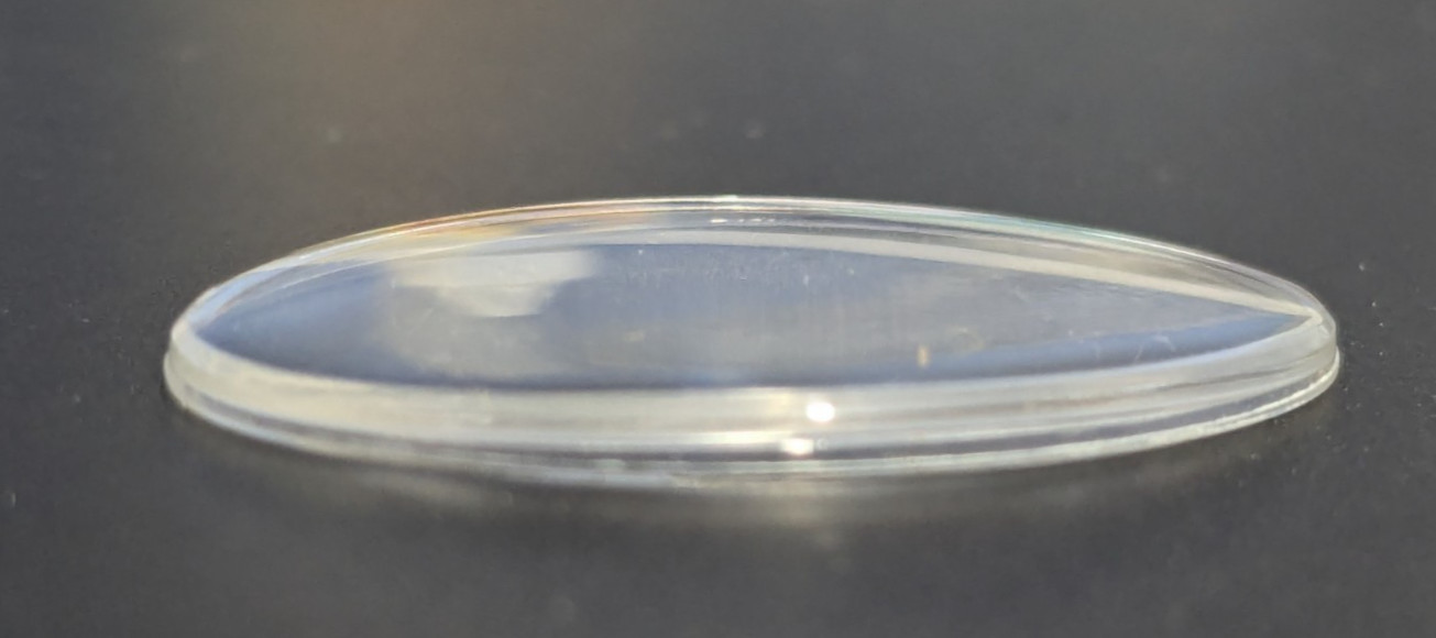 NOS Acrylic Watch Crystal for Tissot – Oval – 31.3mm x 21.4mm