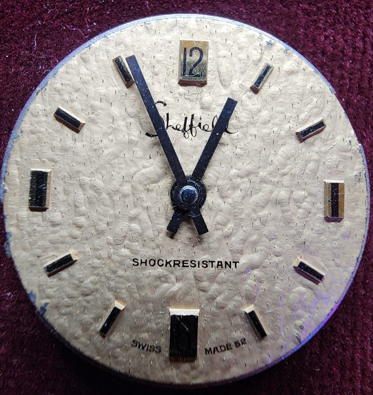 Vintage Sheffield Swiss Cal. 121M Watch Movement – Partial – In Kilb & Co. Tin