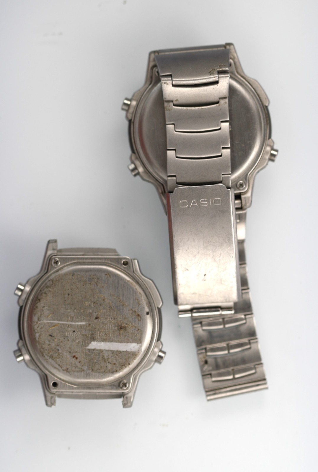 Casio Watch Men W-729H Plastic Stainless Steel WR Battery Quartz NON-WORKING