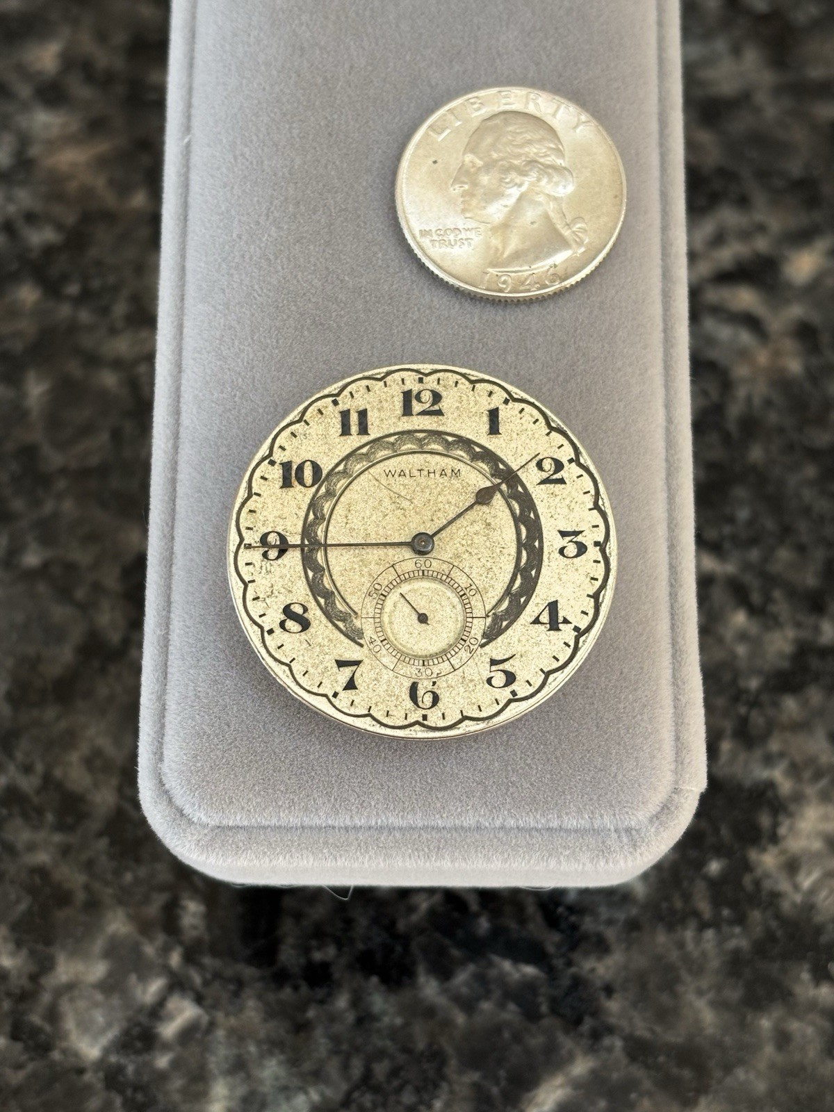 Antique Waltham Grade 310 3/0s Pocket Watch Dial & Movement 7J – For Parts