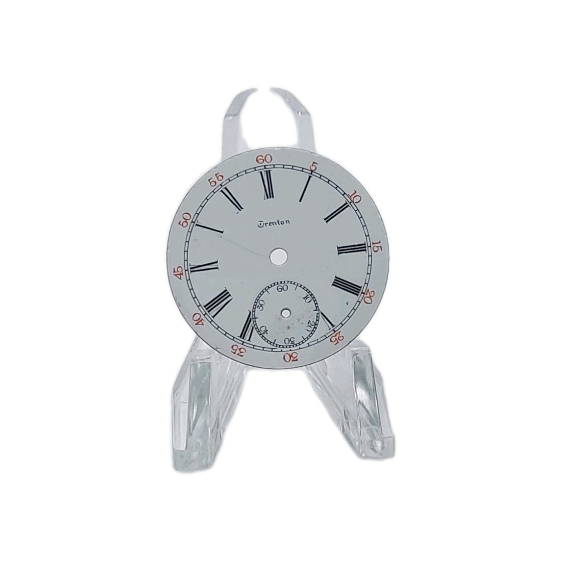 Trenton 28mm Sunk Enamel Pocket Watch Dial Only (1240)