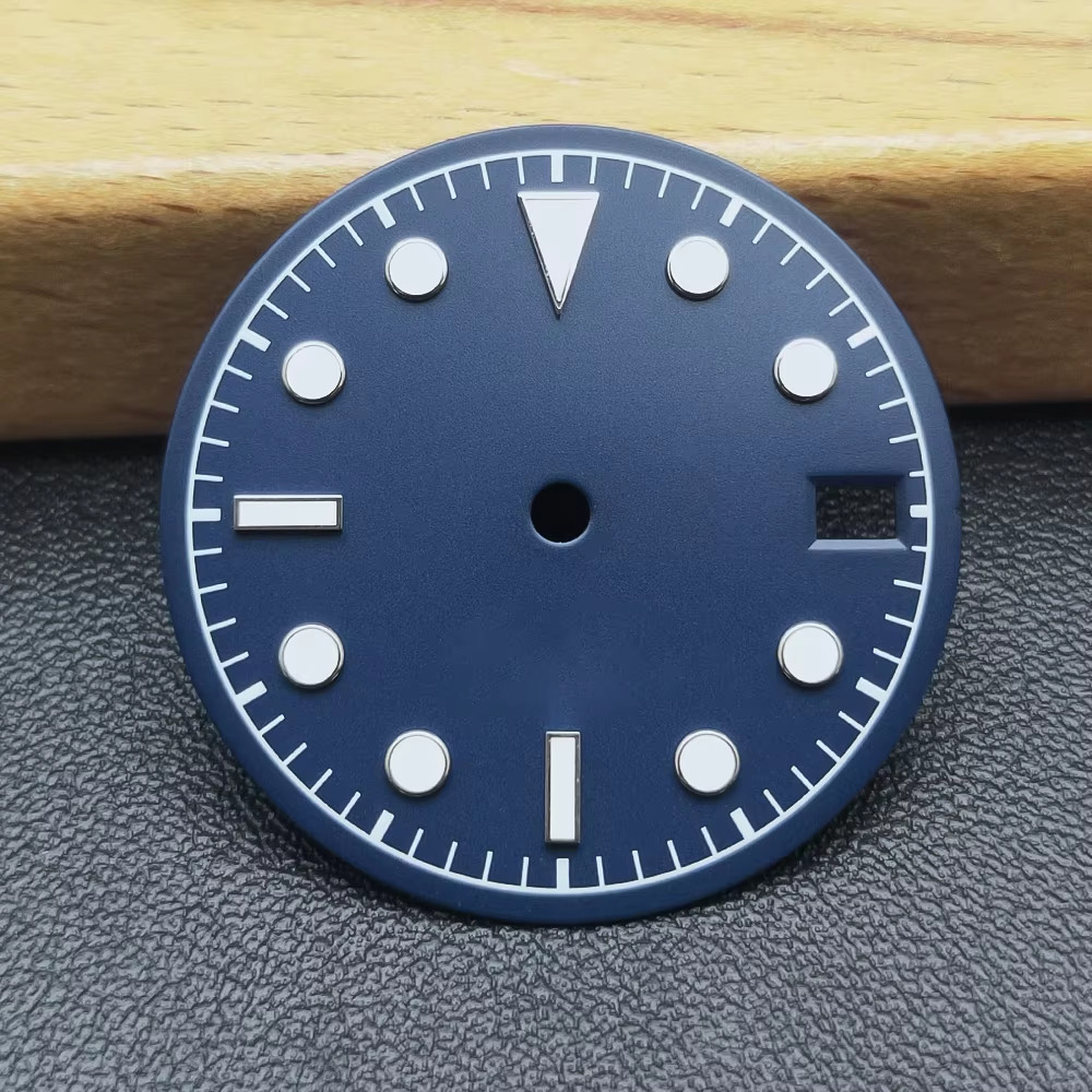 Neiton 28.5Mm Black White Blue Gray Green Watch Dial Green Luminous Dial Fit NH3
