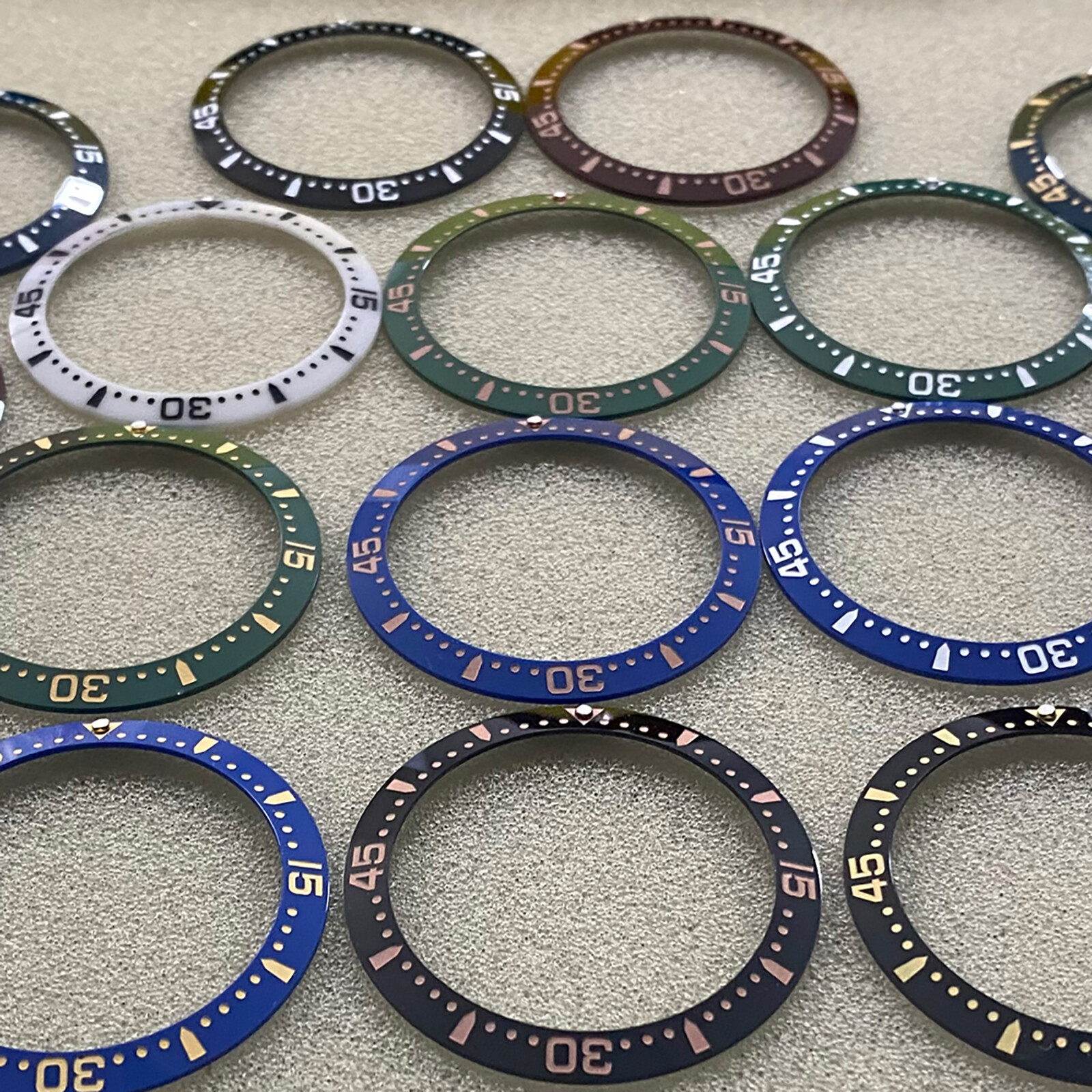 38MM Watch Bezel Ceramic Bezel Watch Replacement Part for 40mm SUB Watch Case