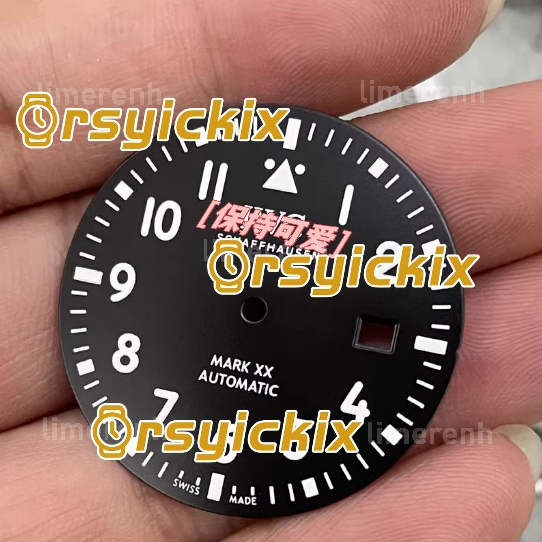 40mm Stainless Steel Case + Leather Strap Mark 20 For IWC ETA2824 No Movement