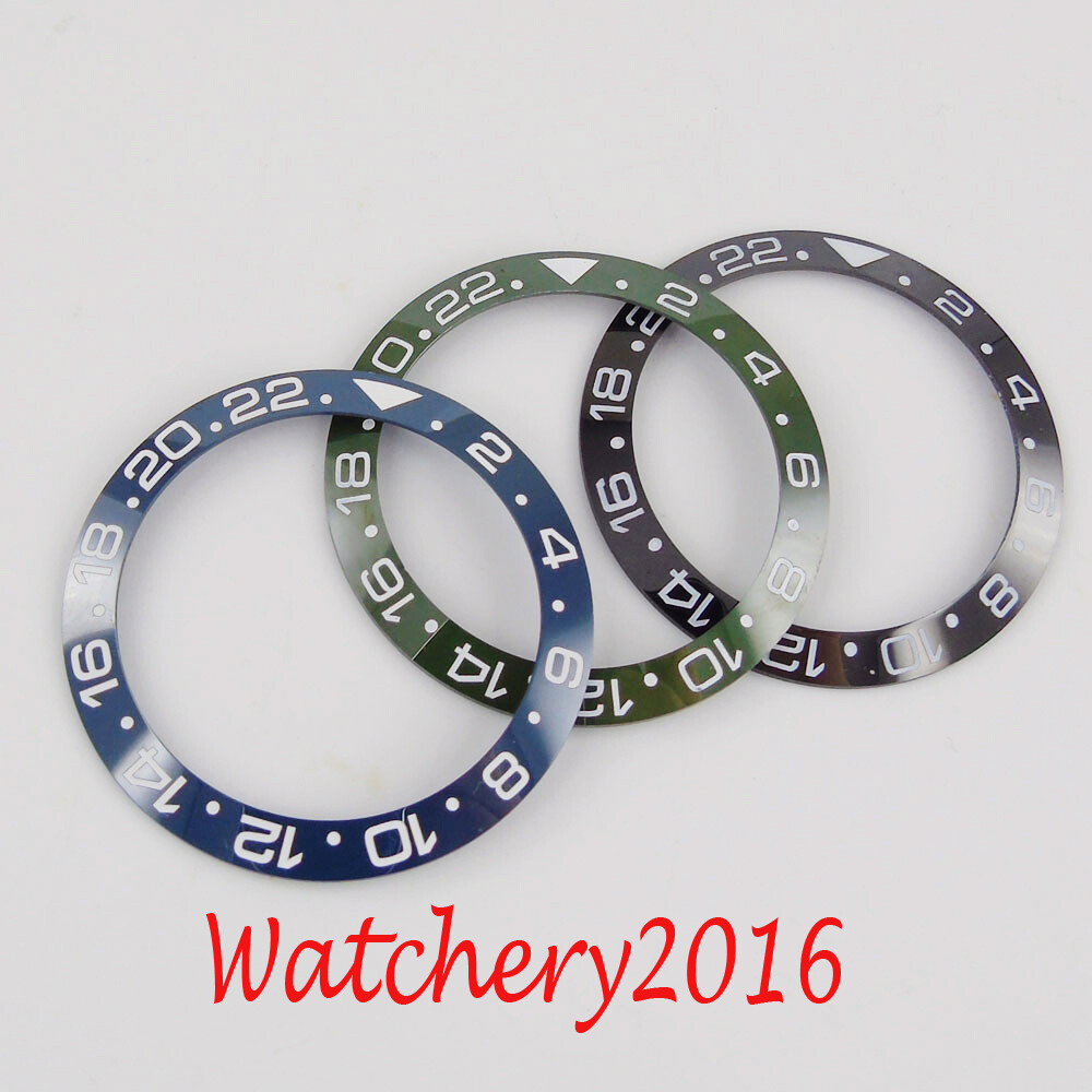 39.9mm Ceramic Bezel Insert For 43mm/44mm SUB/SEA Mens Watch Black/Blue/Green