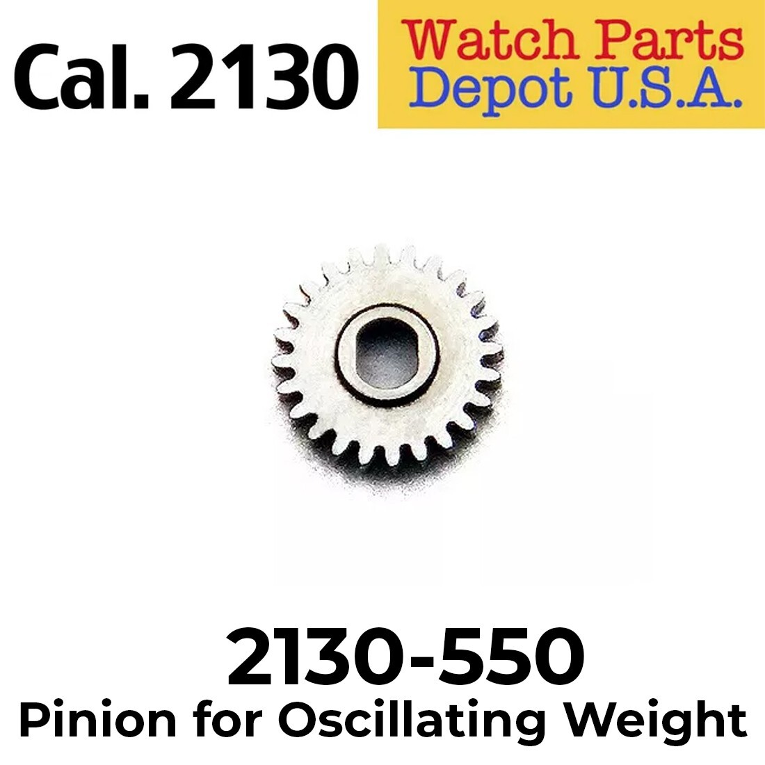 Rolex Caliber 2130-550 Pinion for Oscillating Weight, Replacement Parts Swiss