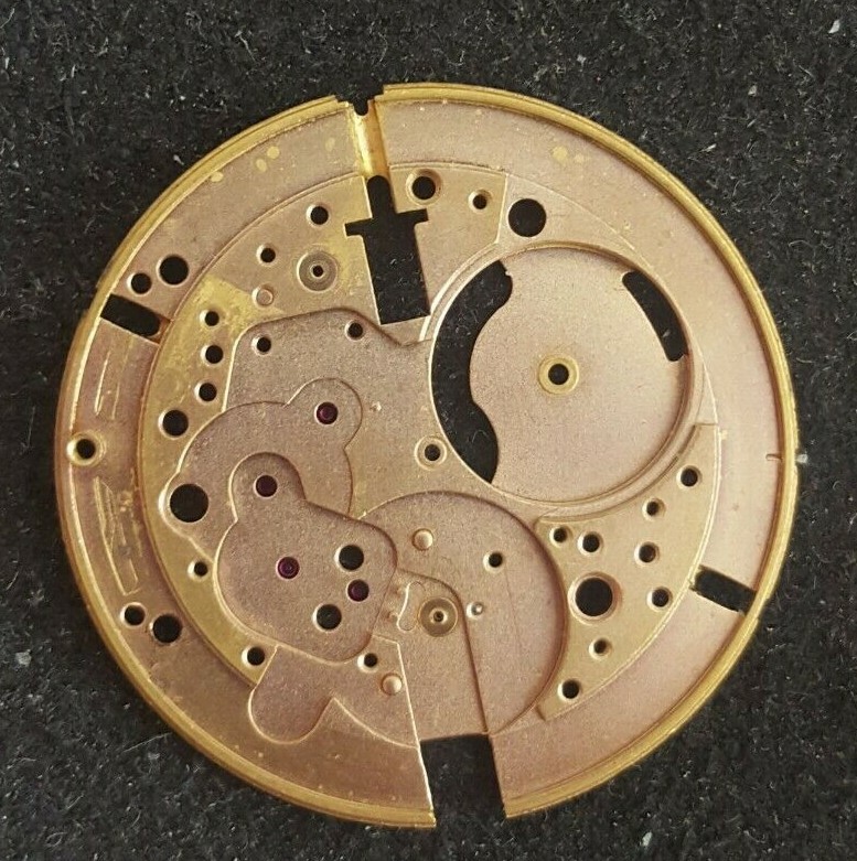 Omega Caliber 342 Part Number 1000 + 1346 (Mainplate + Incabloc Lower)