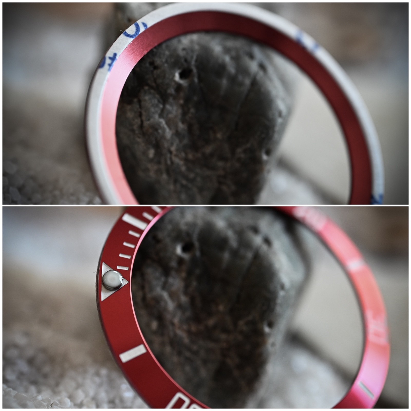 Deep Red [Sub Style] Aluminum Sloped Bezel Insert for Seiko SKX SRPD ~ US Seller