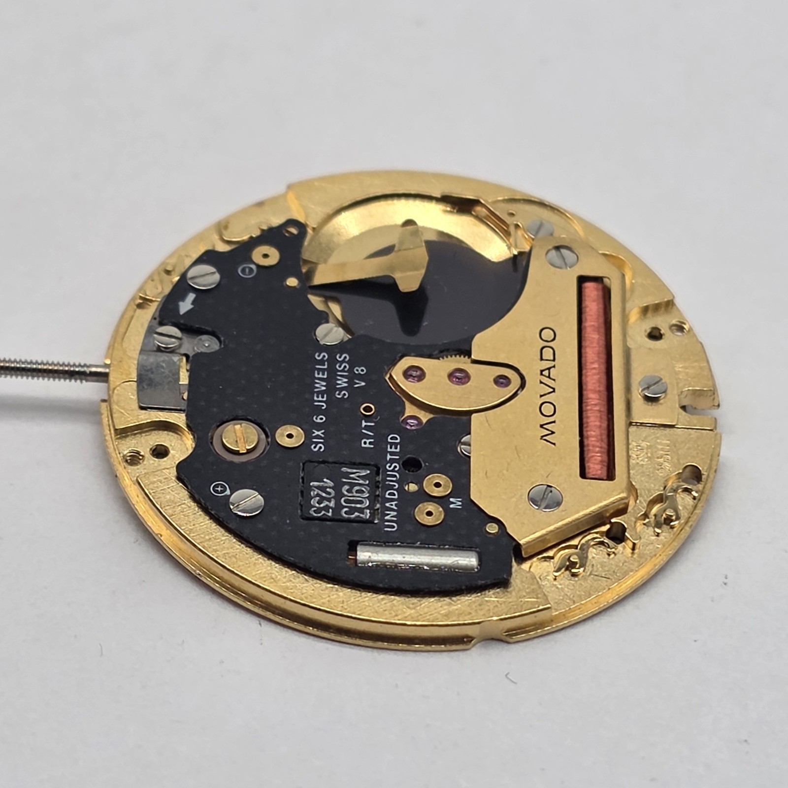 Movado ETA 255.111 Watch Movement Swiss 6 Jewels Untested Parts Or Repair #2