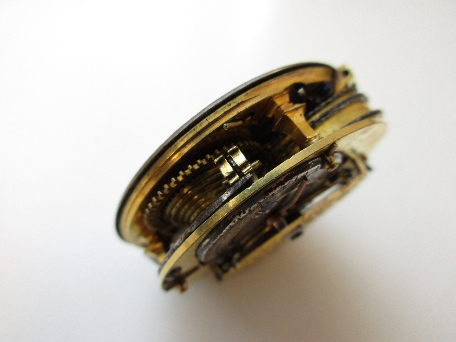 Verge Fusee pocket watch movement Le Roy Paris – for parts