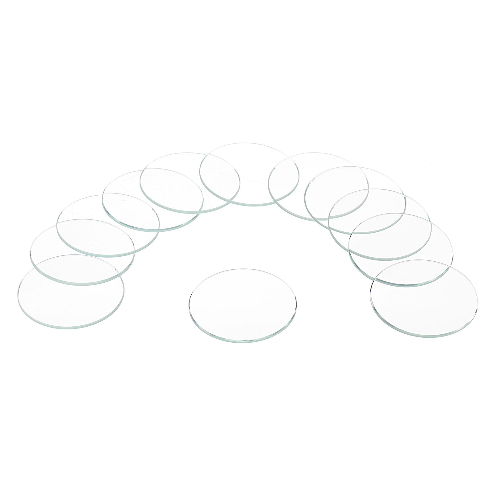 12pcs Watch Crystal Glass Lens 32mm Flat Round Glass Watch Face Crystals Lens