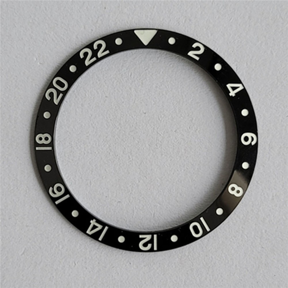 37.5mm Ceramic Watch Bezel Ring Insert Luminous For GMT Men Watch Replace Part