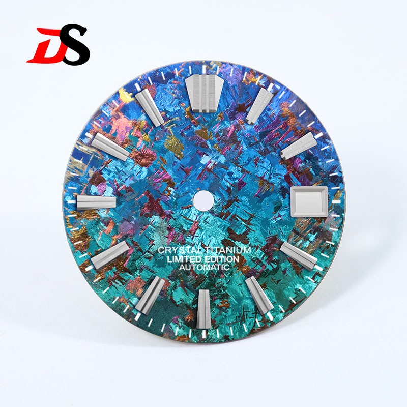 DS 28.5mm Dial Ice Crystal Titanium Dial GS MOD No Lume NH35 Movement