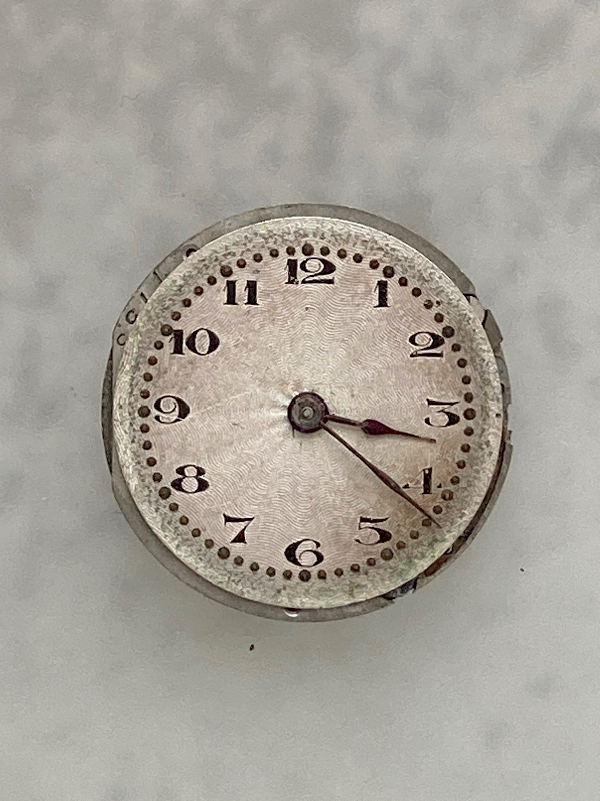 A Fine Rolex Rebberg 15 Jewels Movement with Guilloche Dial and Hands